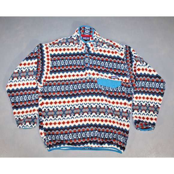Patagonia Synchilla Snap-T Patterned Urban Exclusive Fleece Pullover Men’s Large - Picture 1 of 6